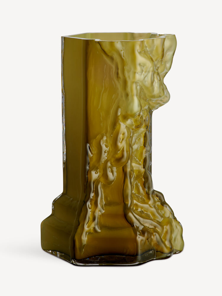 K&B Rocky vase oliven 35cm 